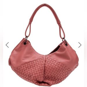 Bottega Veneta intrecciato Hobo pink leather